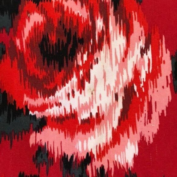 GapKids XS Floral Patterned Sleeveless Dress With Red & Pink Abstract Rose Print - Picture 3 of 6